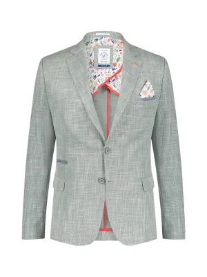 A Fish Named Fred - Melange Structure Jacket in Green