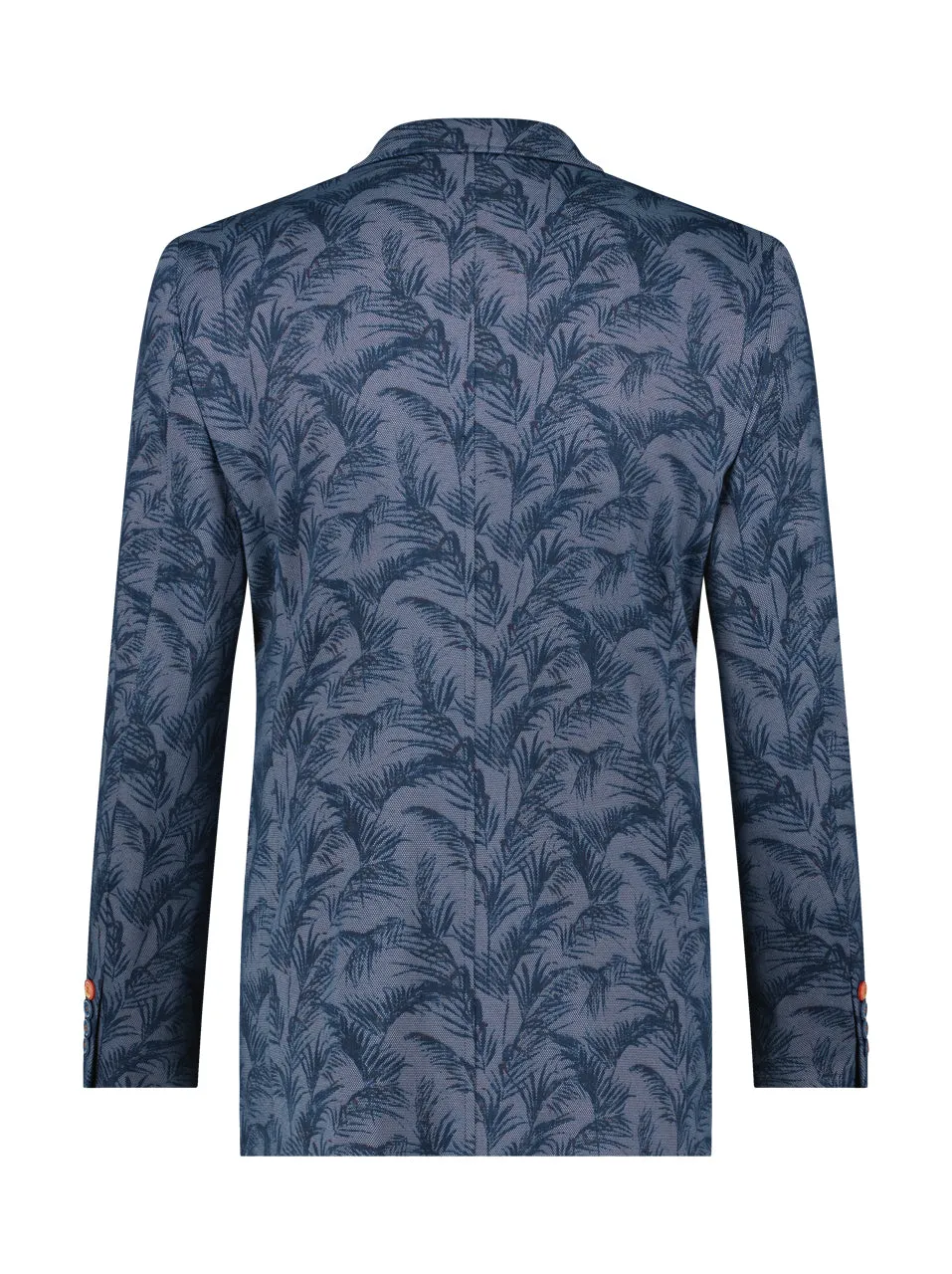 A Fish Named Fred - Pique Leaves Blazer in Navy