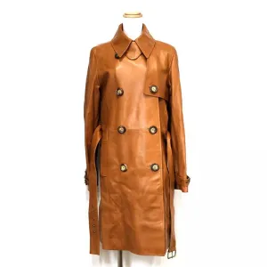 Authentic Celine Vintage Lambskin Leather Coat