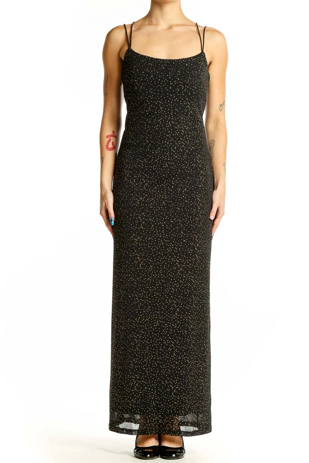 Black Sparkly Maxi Dress