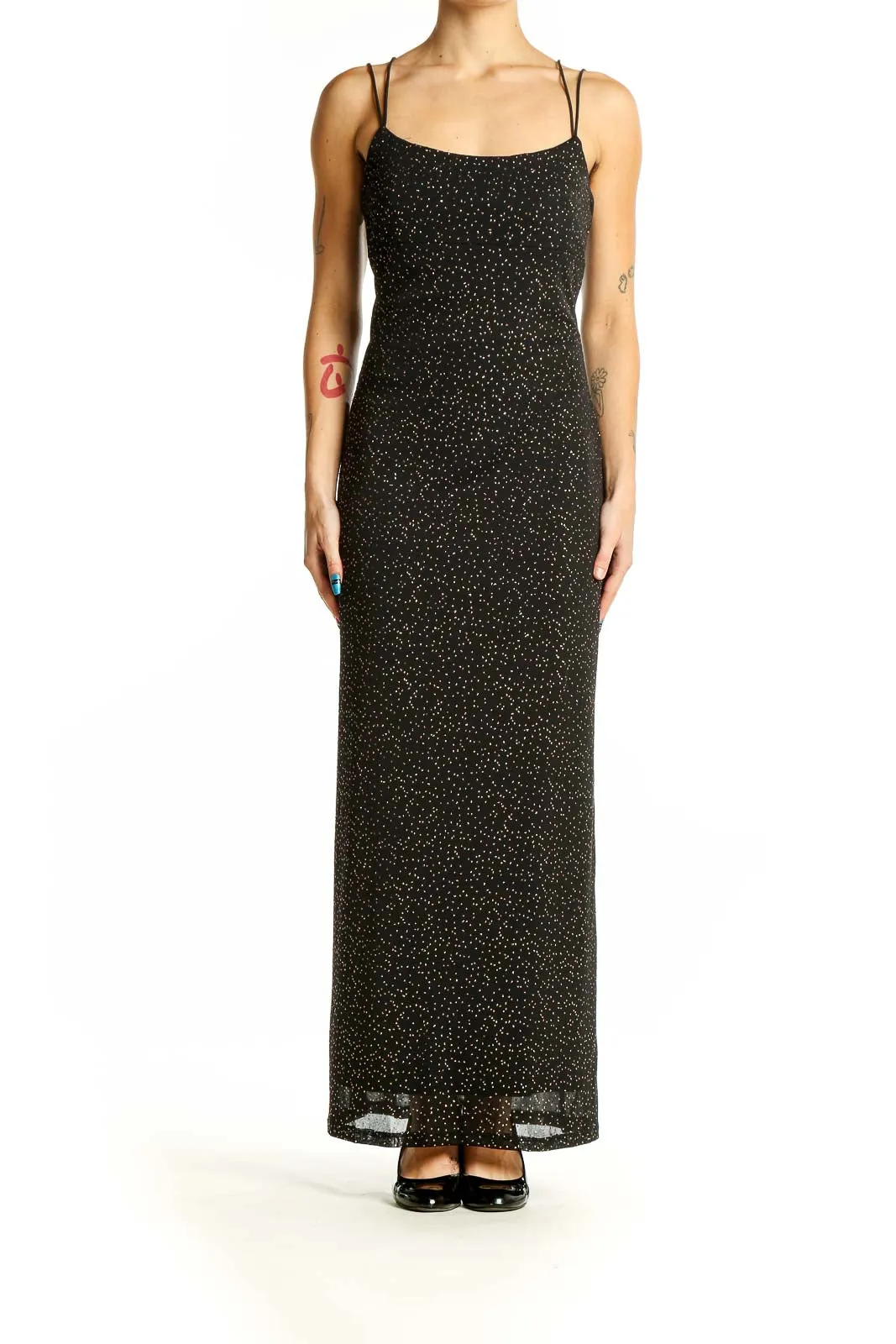 Black Sparkly Maxi Dress