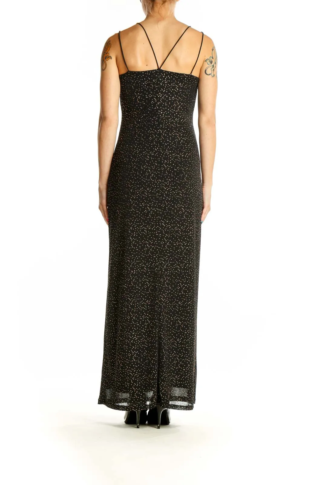 Black Sparkly Maxi Dress