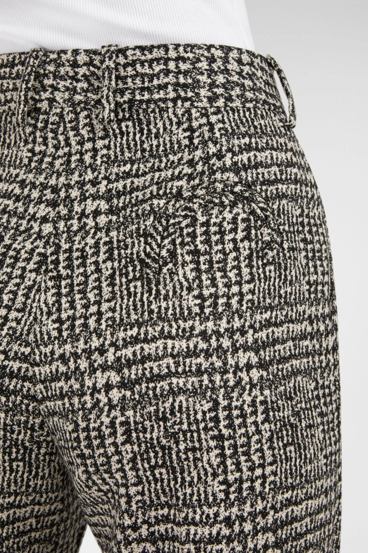 Blazé Milano Lark Fox Pants - Black/ White