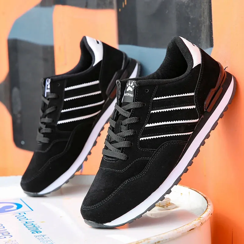 Breathable Sneakers Men Sport Running Shoes Women Light Athletic Shoes Leather Men Casual Flats Trail Walking Shoe Plus Size 45