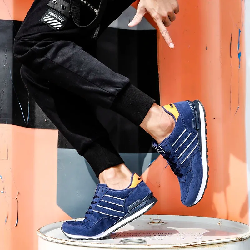 Breathable Sneakers Men Sport Running Shoes Women Light Athletic Shoes Leather Men Casual Flats Trail Walking Shoe Plus Size 45