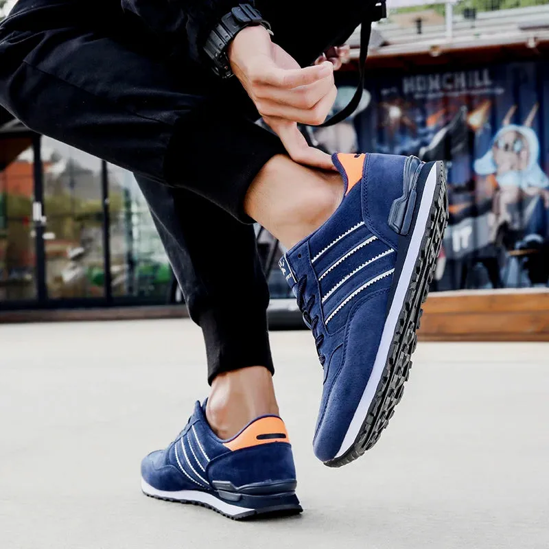 Breathable Sneakers Men Sport Running Shoes Women Light Athletic Shoes Leather Men Casual Flats Trail Walking Shoe Plus Size 45