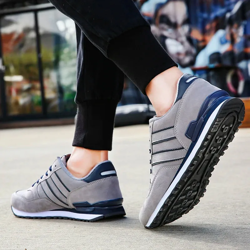 Breathable Sneakers Men Sport Running Shoes Women Light Athletic Shoes Leather Men Casual Flats Trail Walking Shoe Plus Size 45