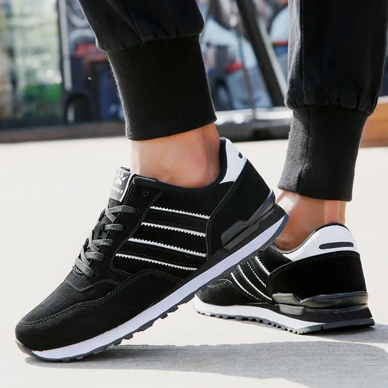 Breathable Sneakers Men Sport Running Shoes Women Light Athletic Shoes Leather Men Casual Flats Trail Walking Shoe Plus Size 45