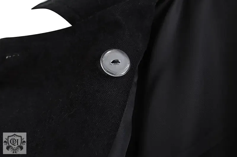 Buttoned Double Breasted Coat