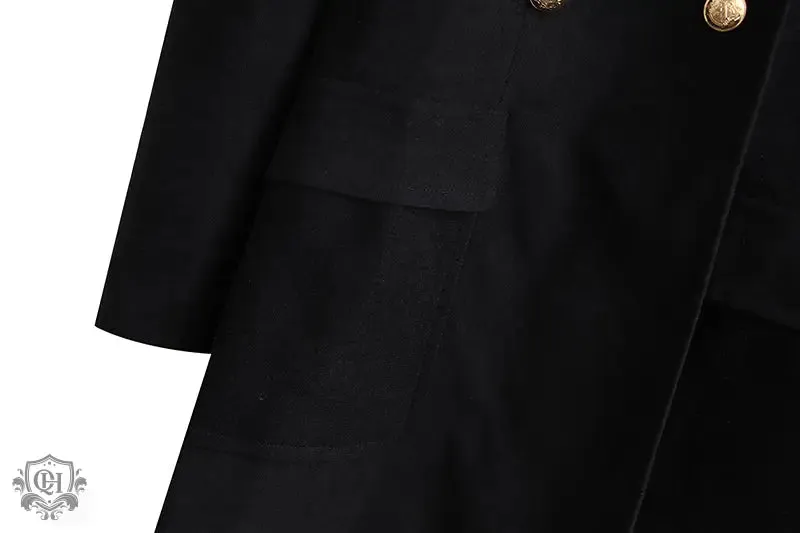 Buttoned Double Breasted Coat