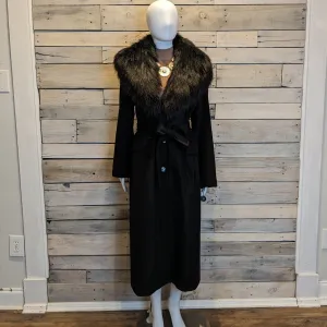 Calvin Klein Wool Trench Coat Sz 12P