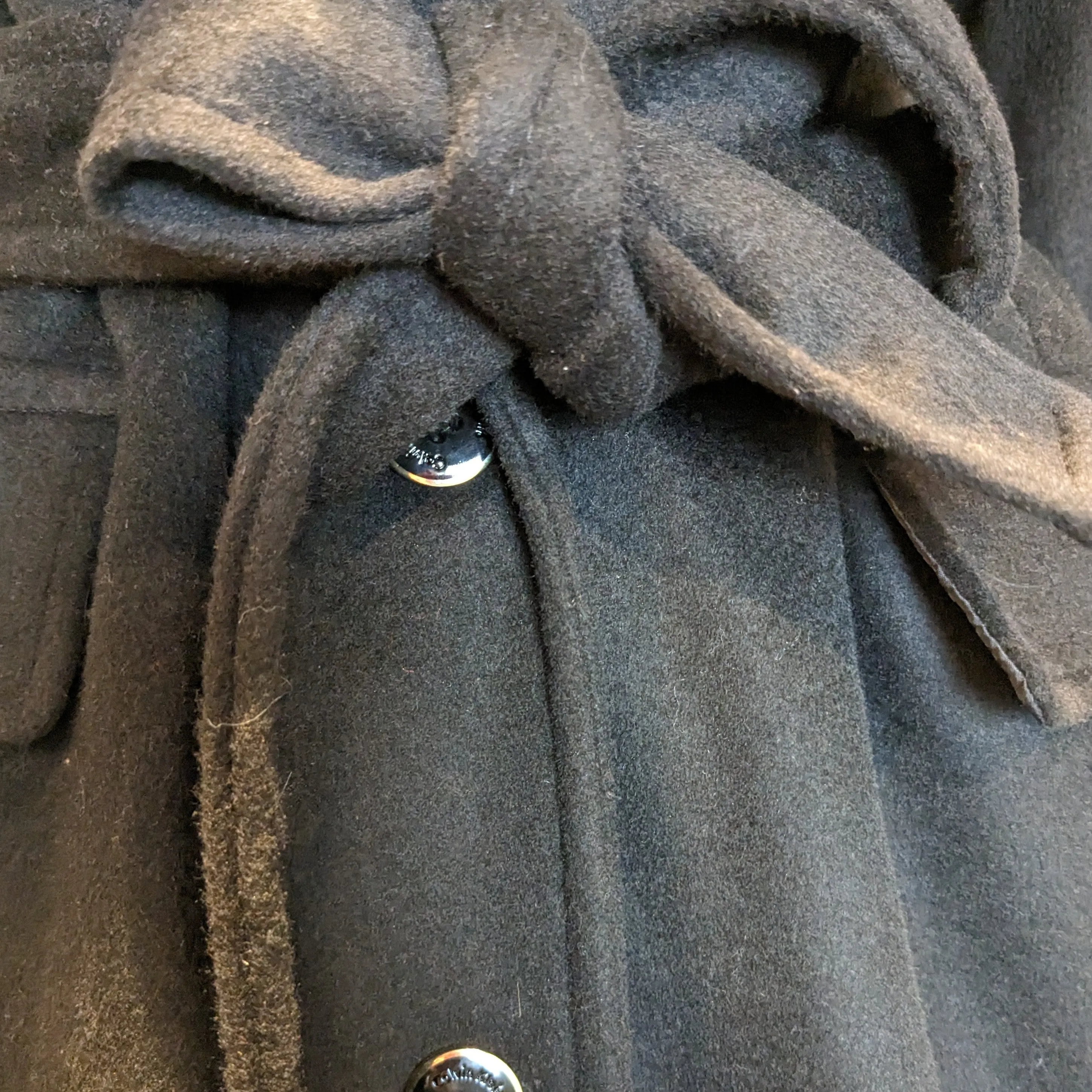 Calvin Klein Wool Trench Coat Sz 12P