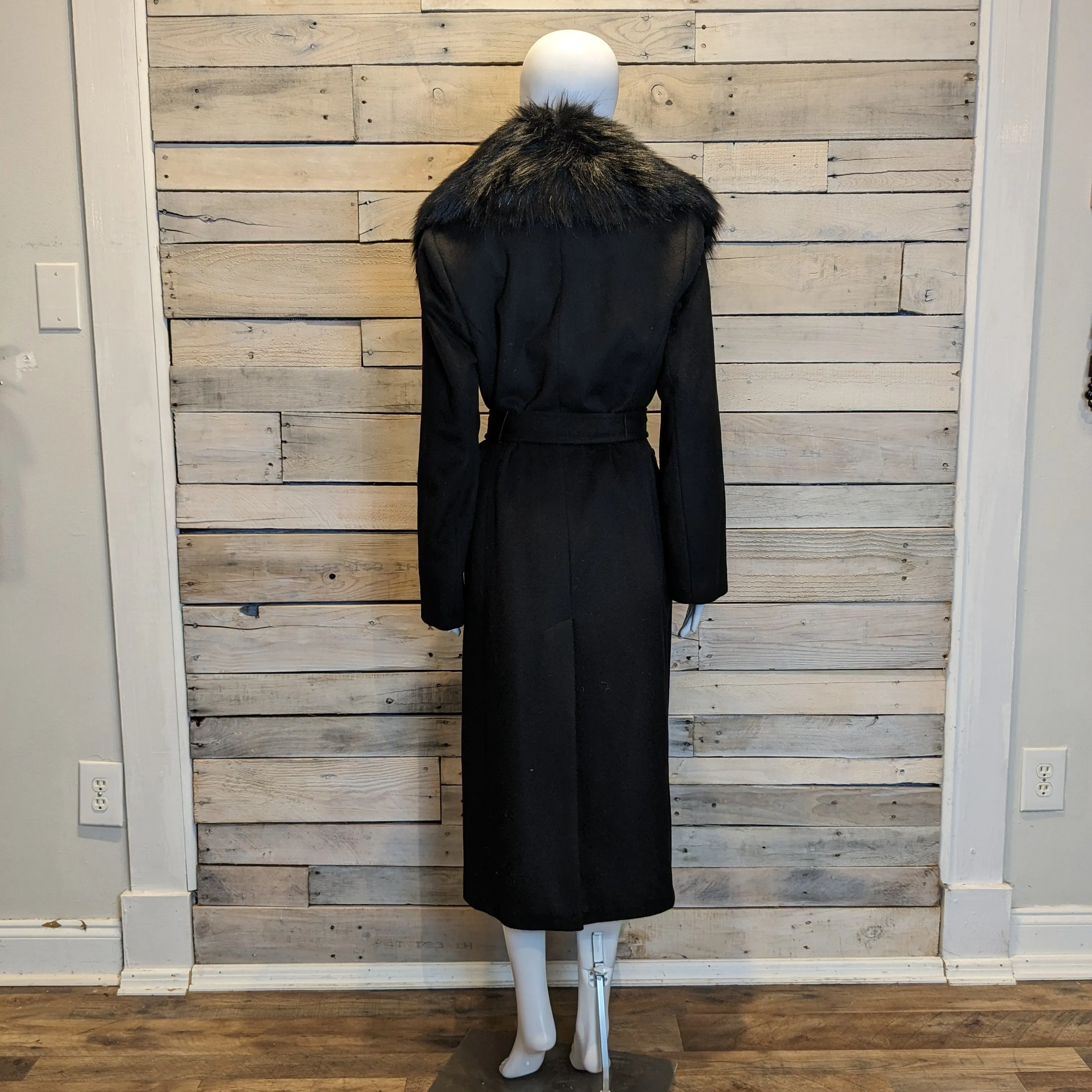 Calvin Klein Wool Trench Coat Sz 12P