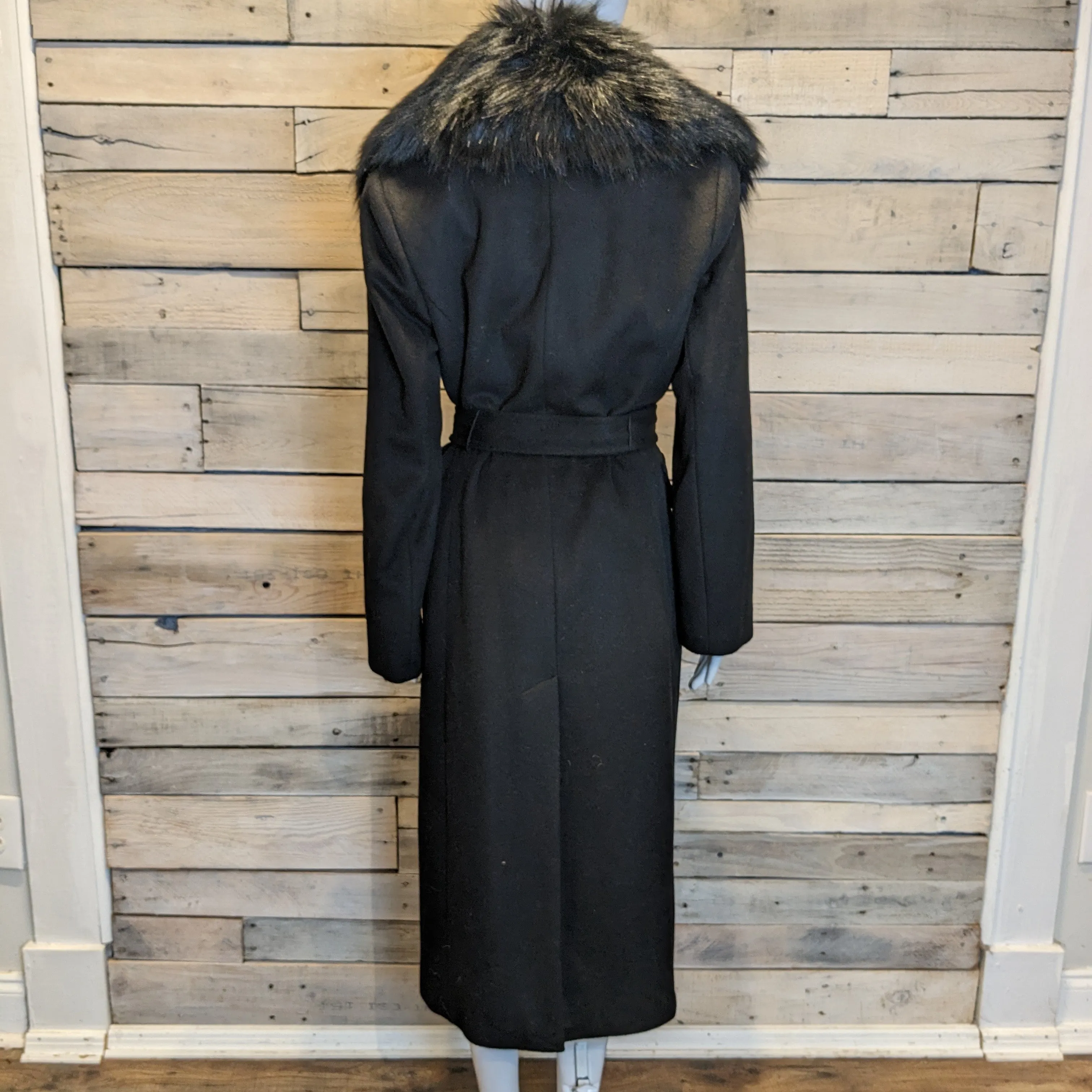 Calvin Klein Wool Trench Coat Sz 12P