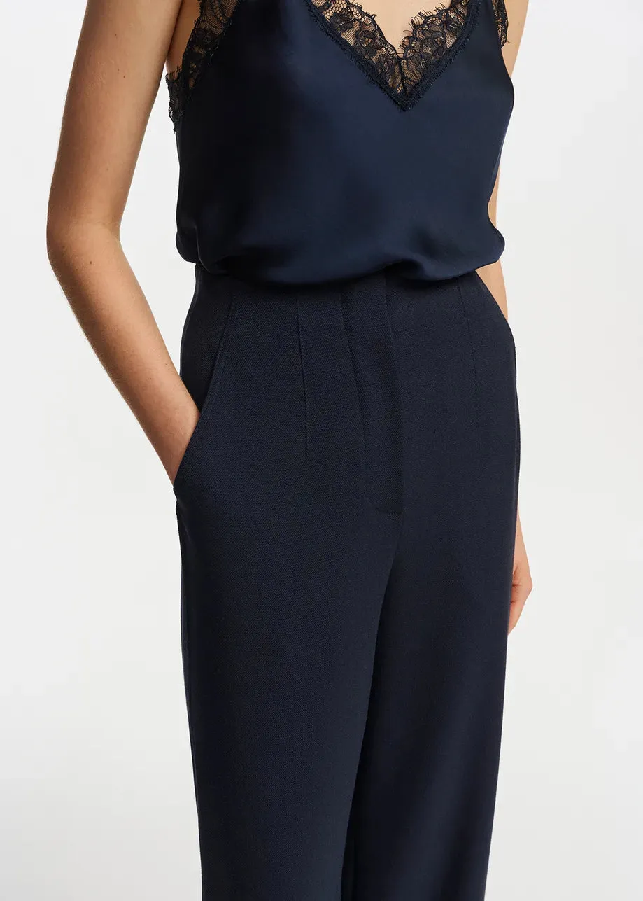 EA Fermission Wide Leg Pant in Navy