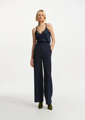 EA Fermission Wide Leg Pant in Navy