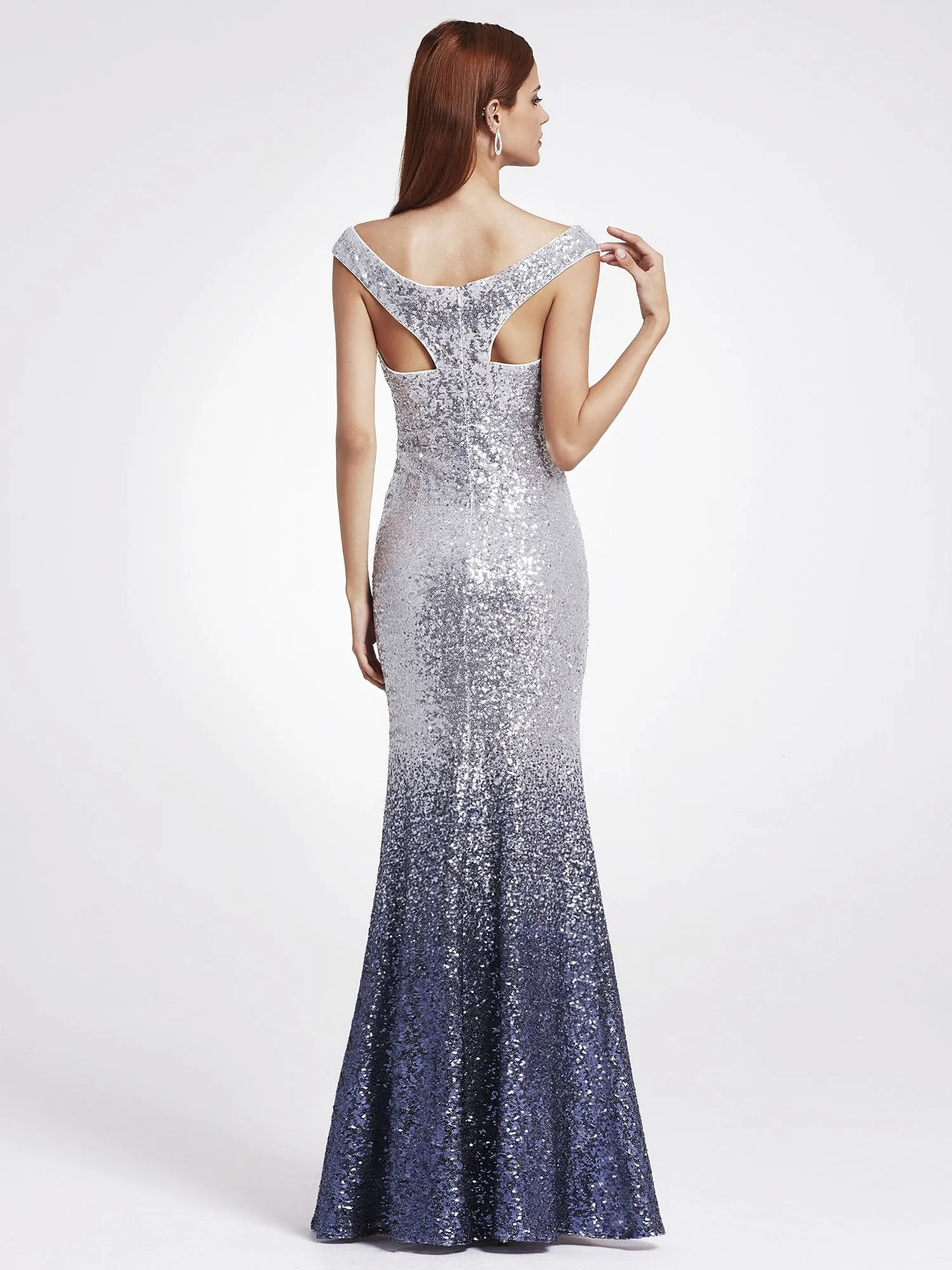 Ever-Pretty Women Elegantand Graceful Sequin Long Sparkle Evening Party Dress EP08999
