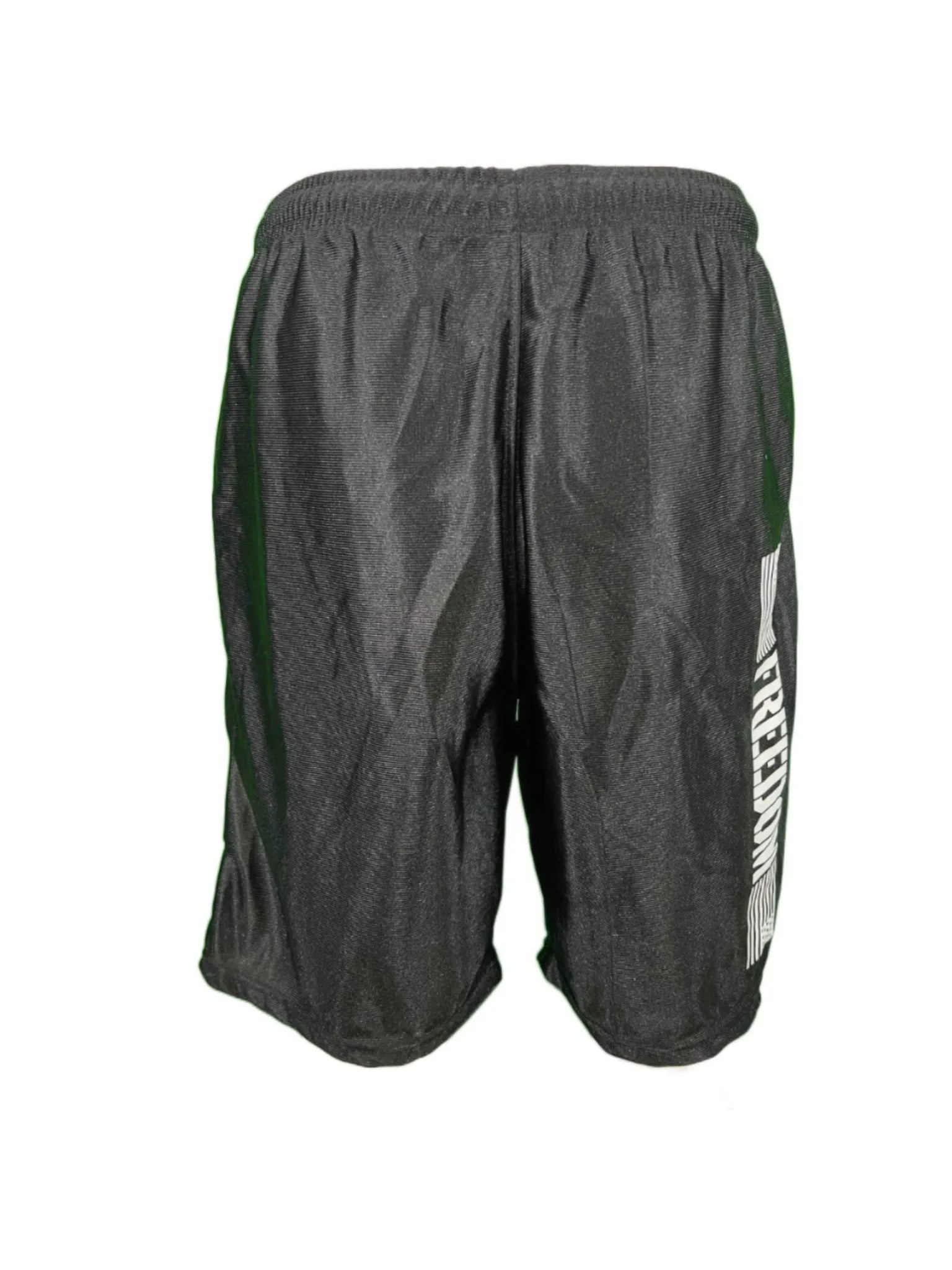 FREEDOM Black Athletic Gym Shorts - High-Performance Workout Gear for Fitness Enthusiasts