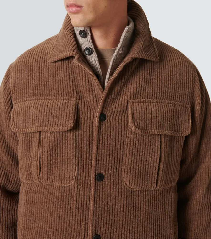 Giorgio Armani Wool and cashmere velvet blouson