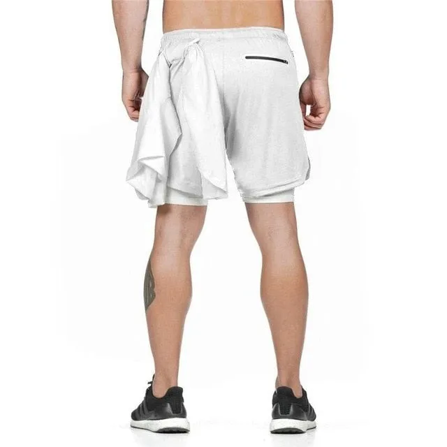 Gym Jogging Running Shorts 2 in 1