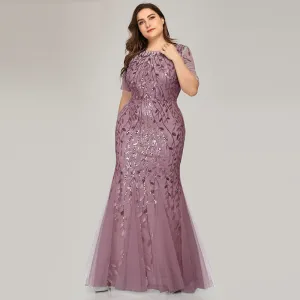 Jesse Sequin Mesh Gown