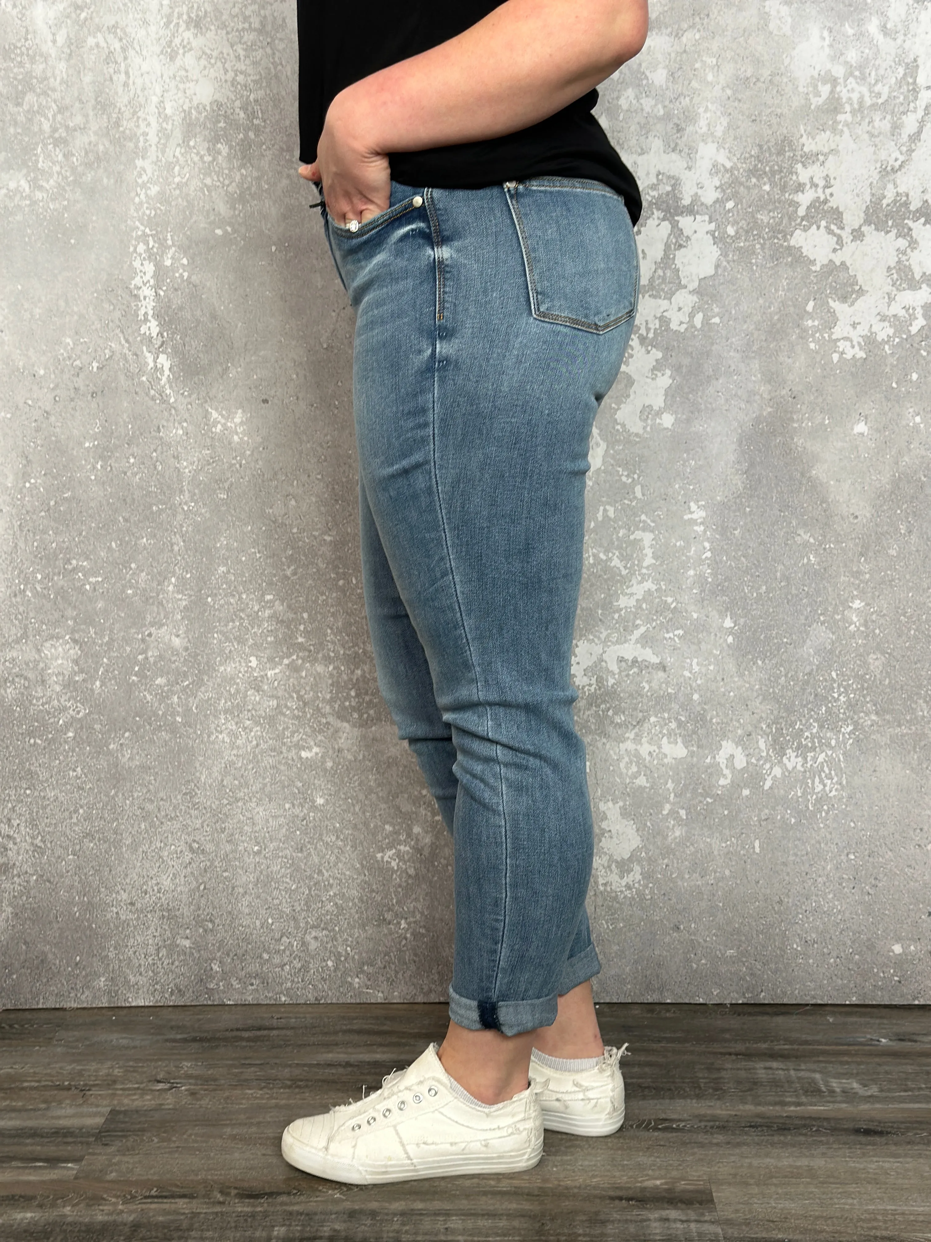 Judy Blue Mid Rise Slim Fit Sandy Jean (sizes 0/24-24W) - FINAL SALE