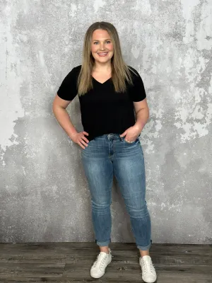Judy Blue Mid Rise Slim Fit Sandy Jean (sizes 0/24-24W) - FINAL SALE