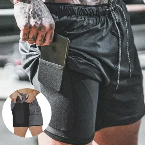 Men's Pocket Compression Shorts - New Design, High Quality, Moisture Wicking