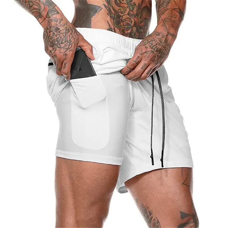 Men's Pocket Compression Shorts - New Design, High Quality, Moisture Wicking