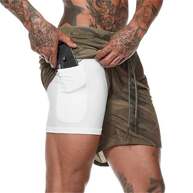 Men's Pocket Compression Shorts - New Design, High Quality, Moisture Wicking