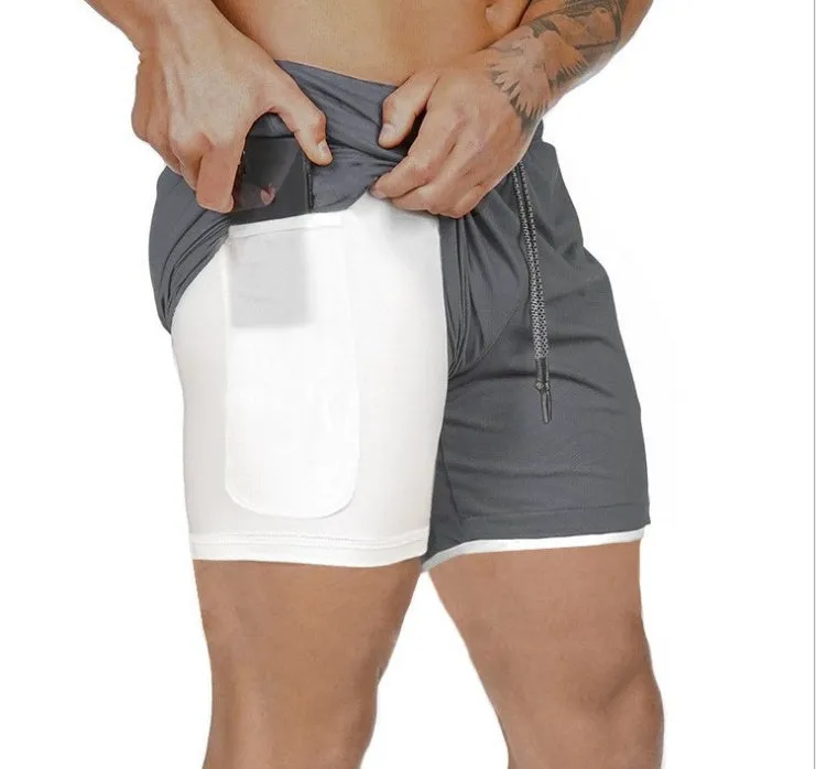 Men's Pocket Compression Shorts - New Design, High Quality, Moisture Wicking