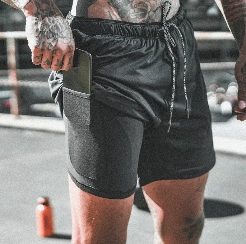 Men's Pocket Compression Shorts - New Design, High Quality, Moisture Wicking