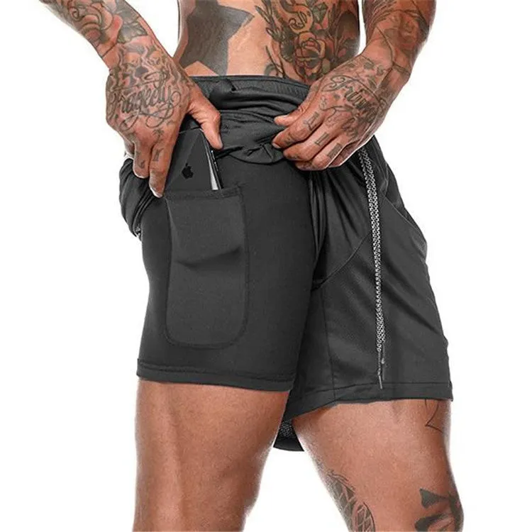 Men's Pocket Compression Shorts - New Design, High Quality, Moisture Wicking