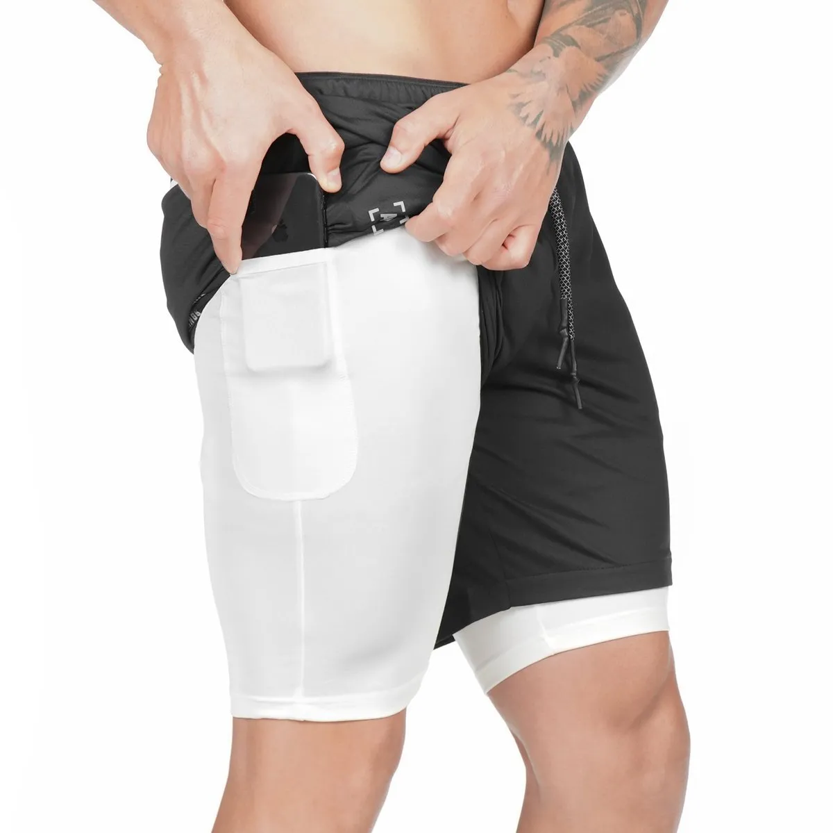 Men's Pocket Compression Shorts - New Design, High Quality, Moisture Wicking