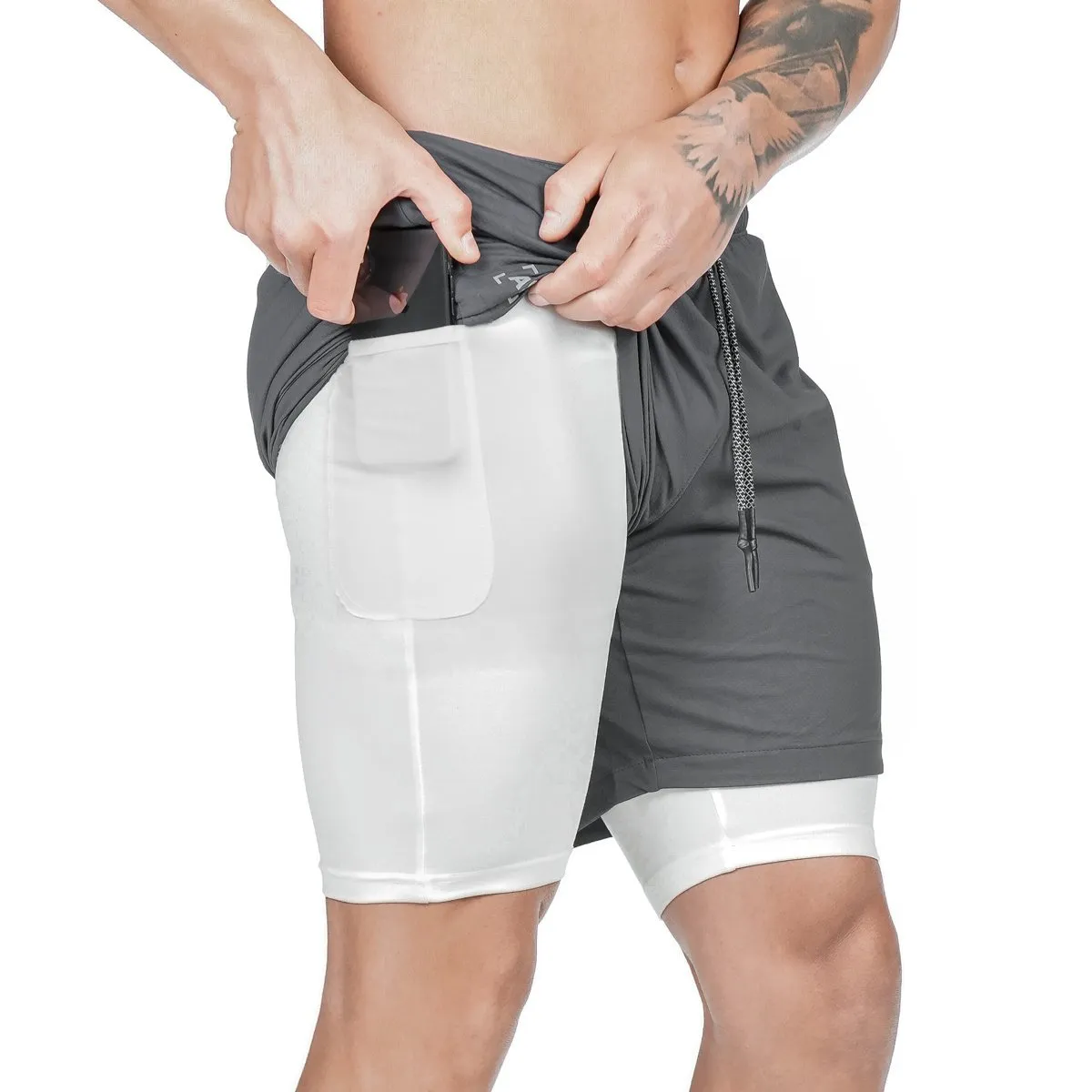 Men's Pocket Compression Shorts - New Design, High Quality, Moisture Wicking