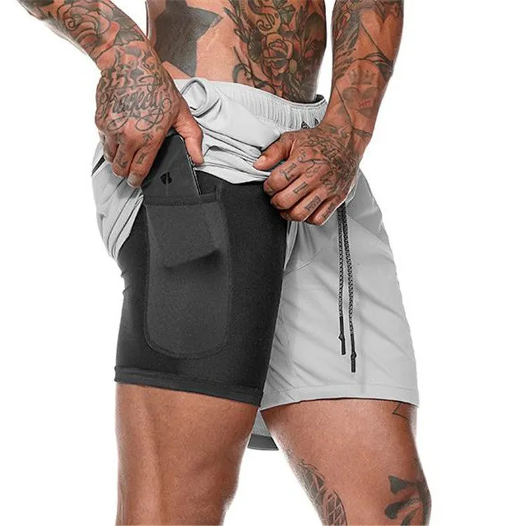 Men's Pocket Compression Shorts - New Design, High Quality, Moisture Wicking