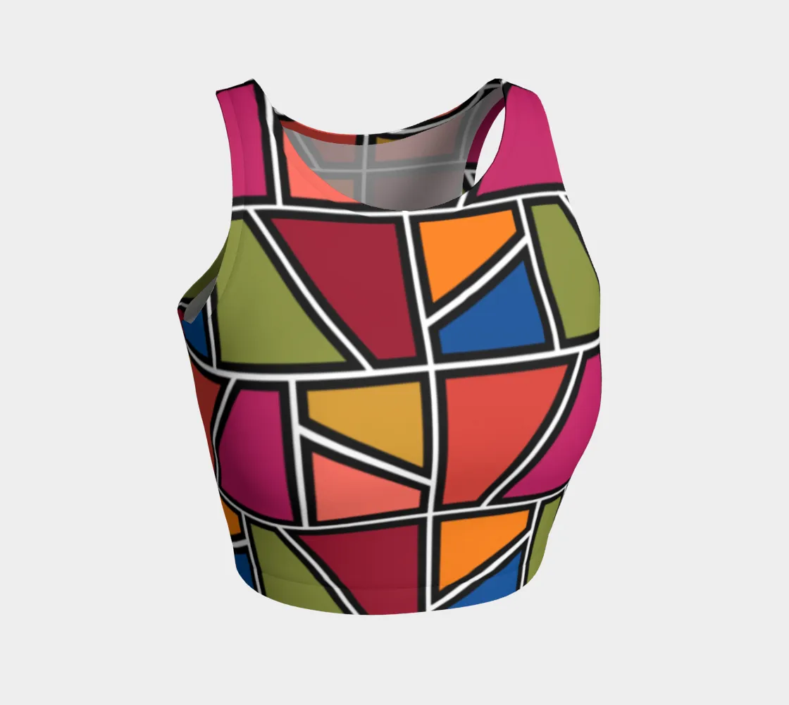 Painted Window Pane Athletic Crop Top