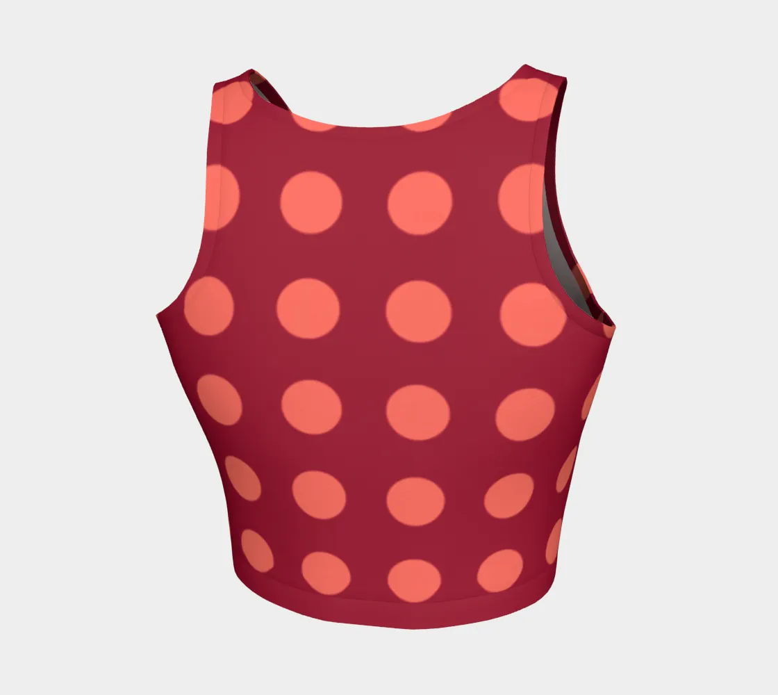 Polka dot Athletic Crop Top