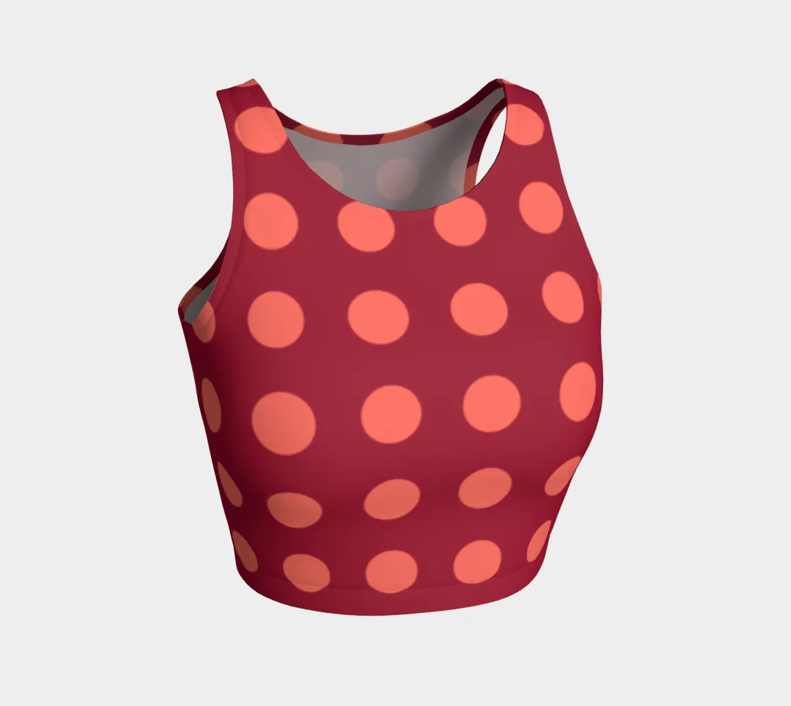 Polka dot Athletic Crop Top