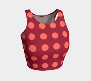 Polka dot Athletic Crop Top