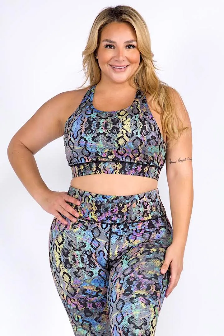 Rainbow Snakeskin Leggings