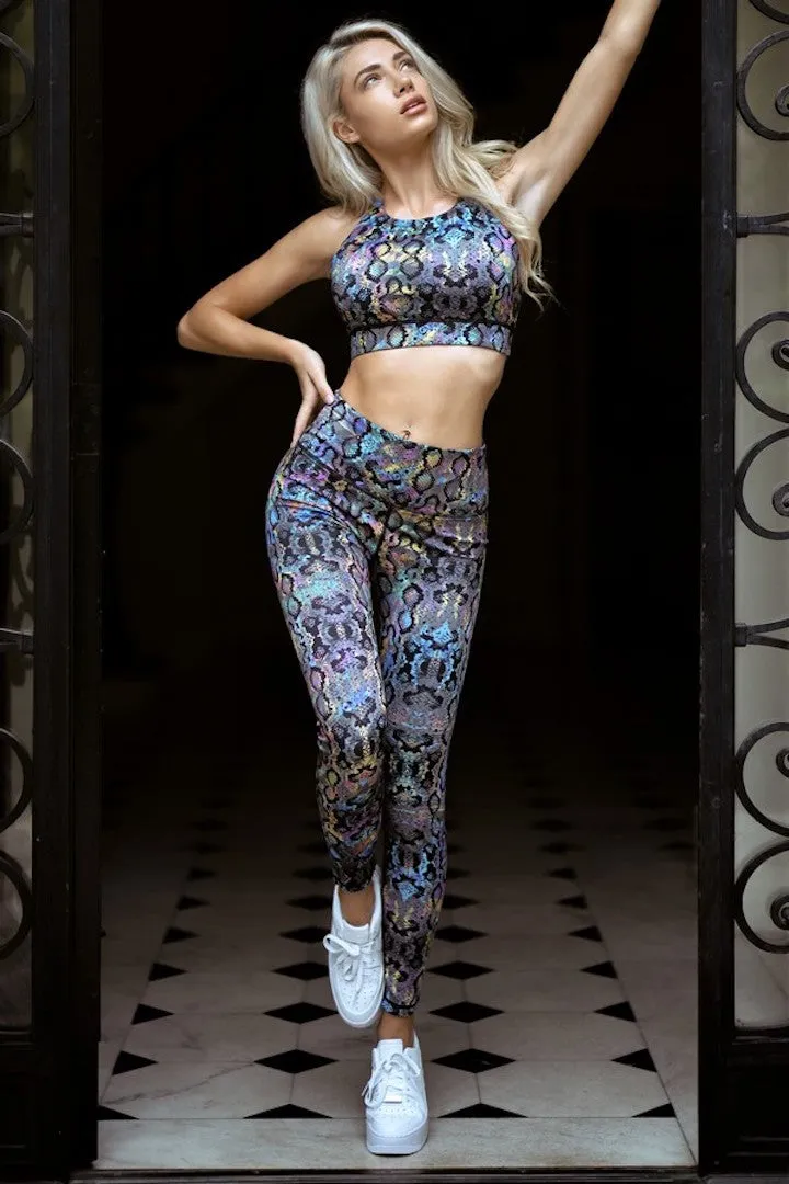 Rainbow Snakeskin Leggings