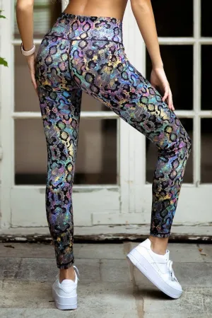 Rainbow Snakeskin Leggings