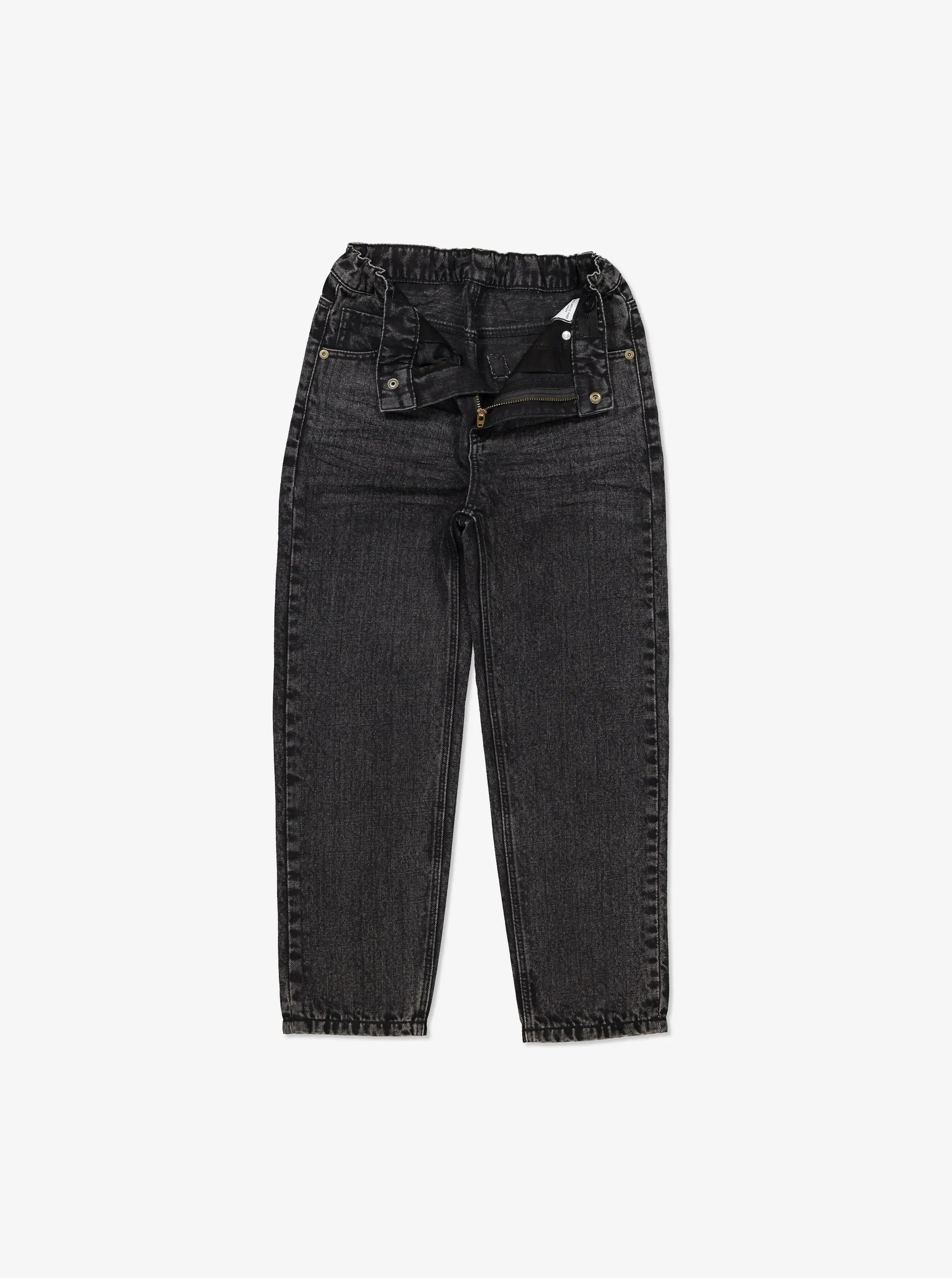 Relaxed Fit Kids Black Jeans