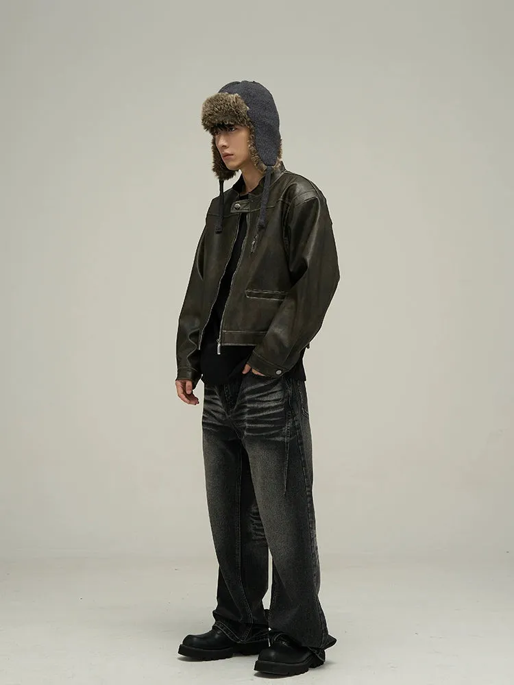 Relaxed Fit Vintage Wash Jeans
