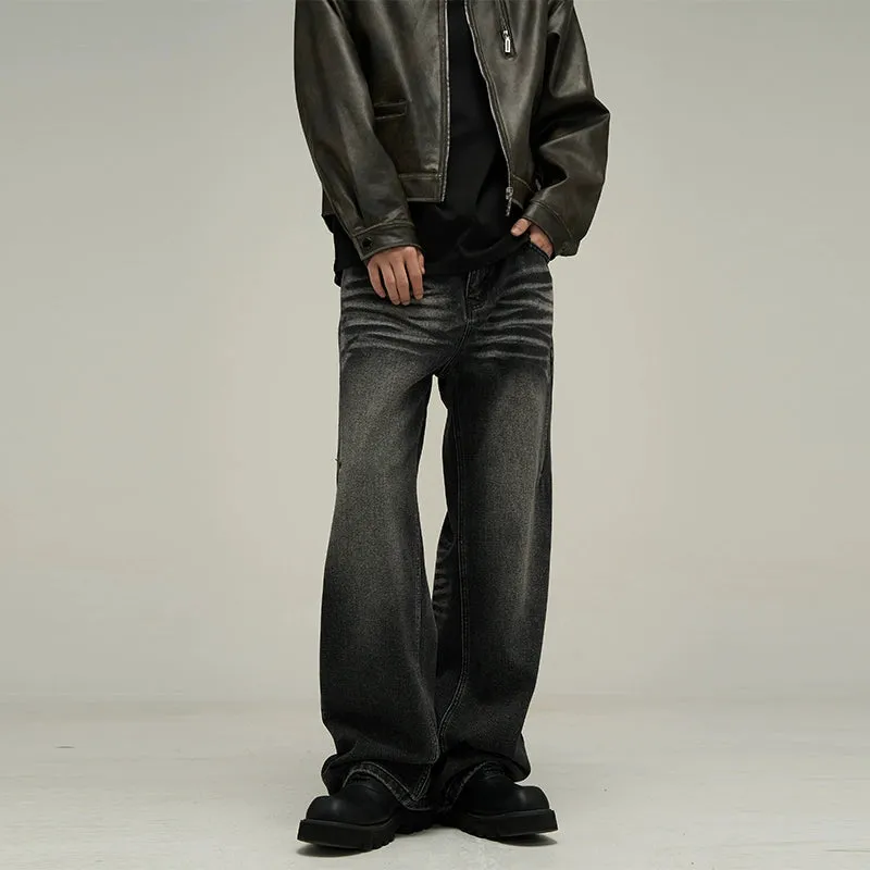 Relaxed Fit Vintage Wash Jeans
