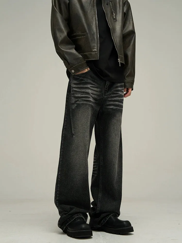 Relaxed Fit Vintage Wash Jeans