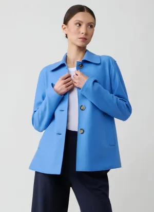 Short Loden Light Pressed Wool Jacket