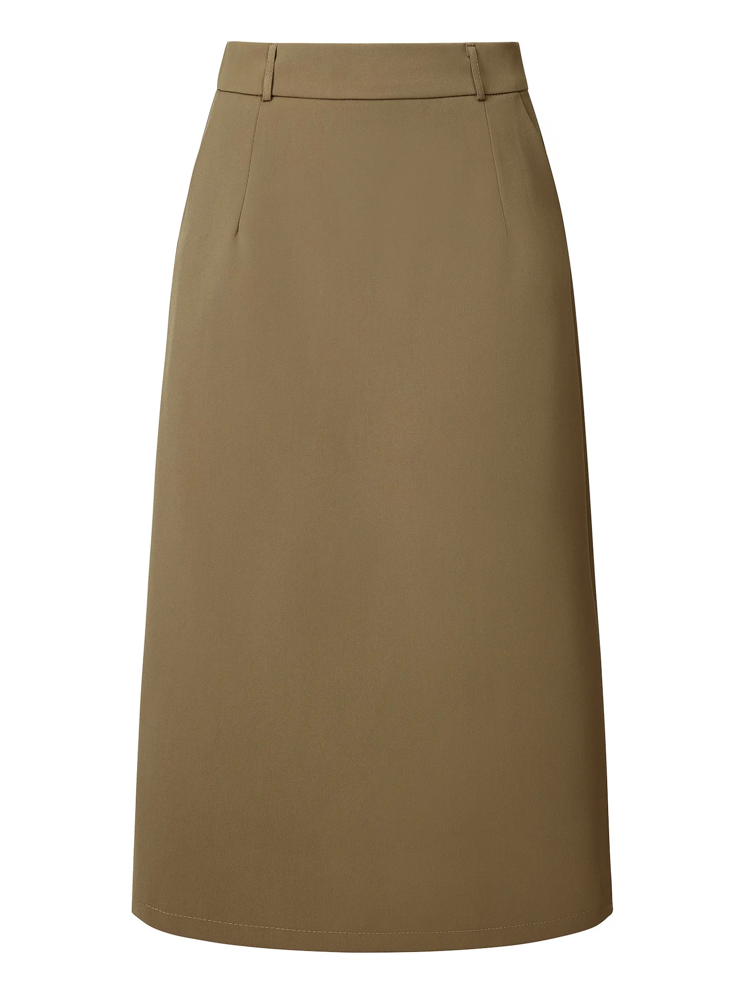 Women's Pencil Skirt High Waist Split Back Work Midi Skirts